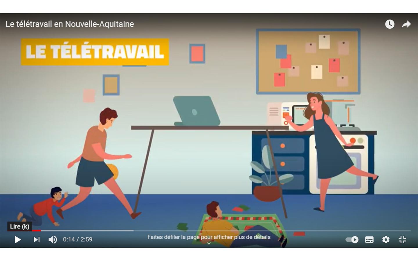 Visuel vidéo télétravail
