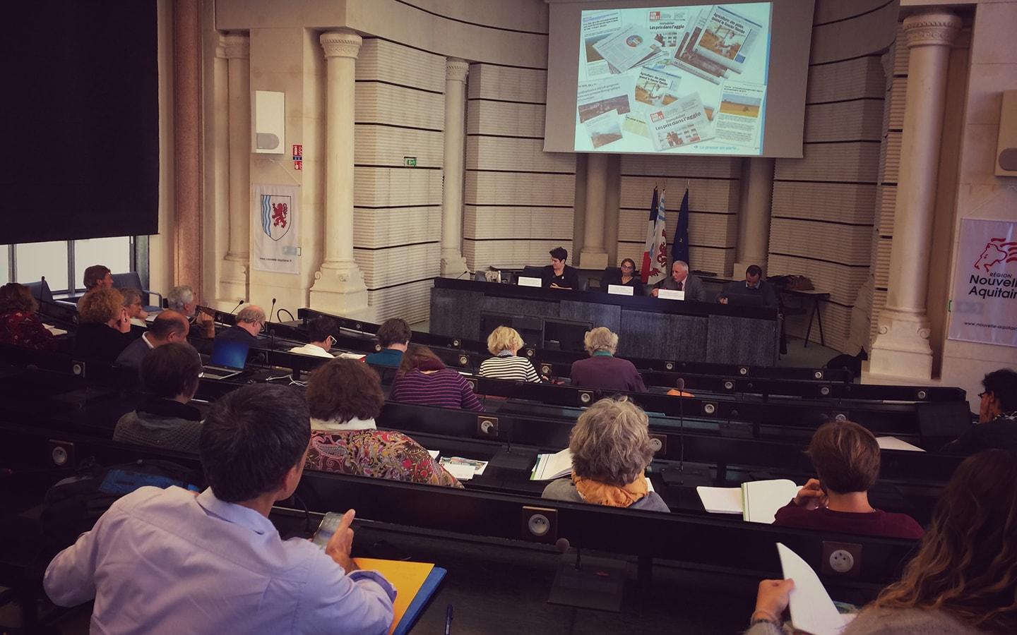 Réunion de présentation du Rapport Foncier à Poitiers