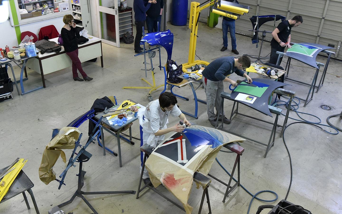 Jeunes en apprentissage