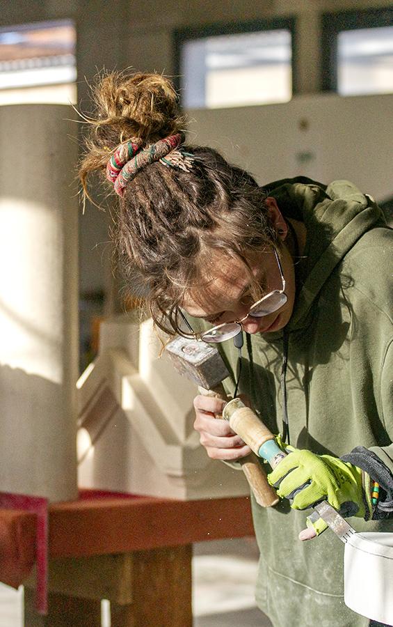 Apprentissage - sculpture pierre